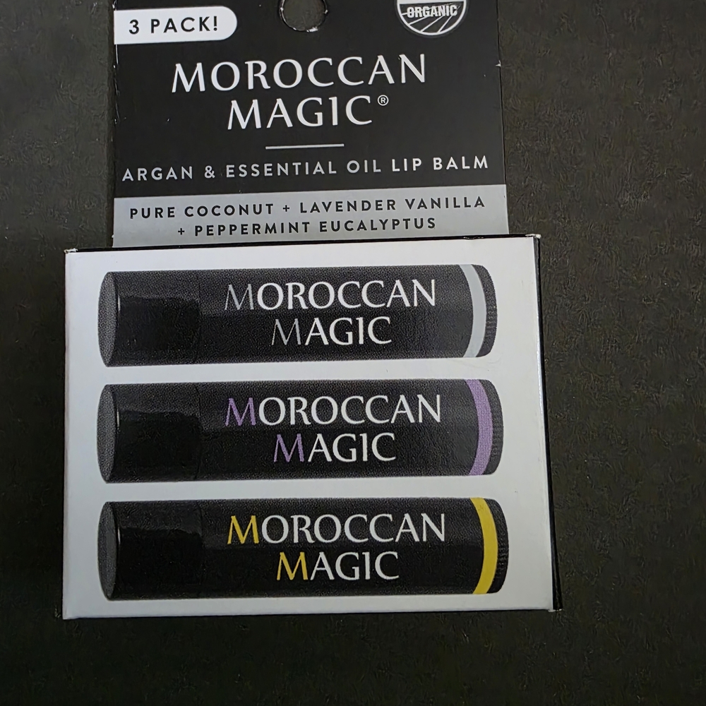Lip Balm 3-Pack - Black, Purple, Yellow